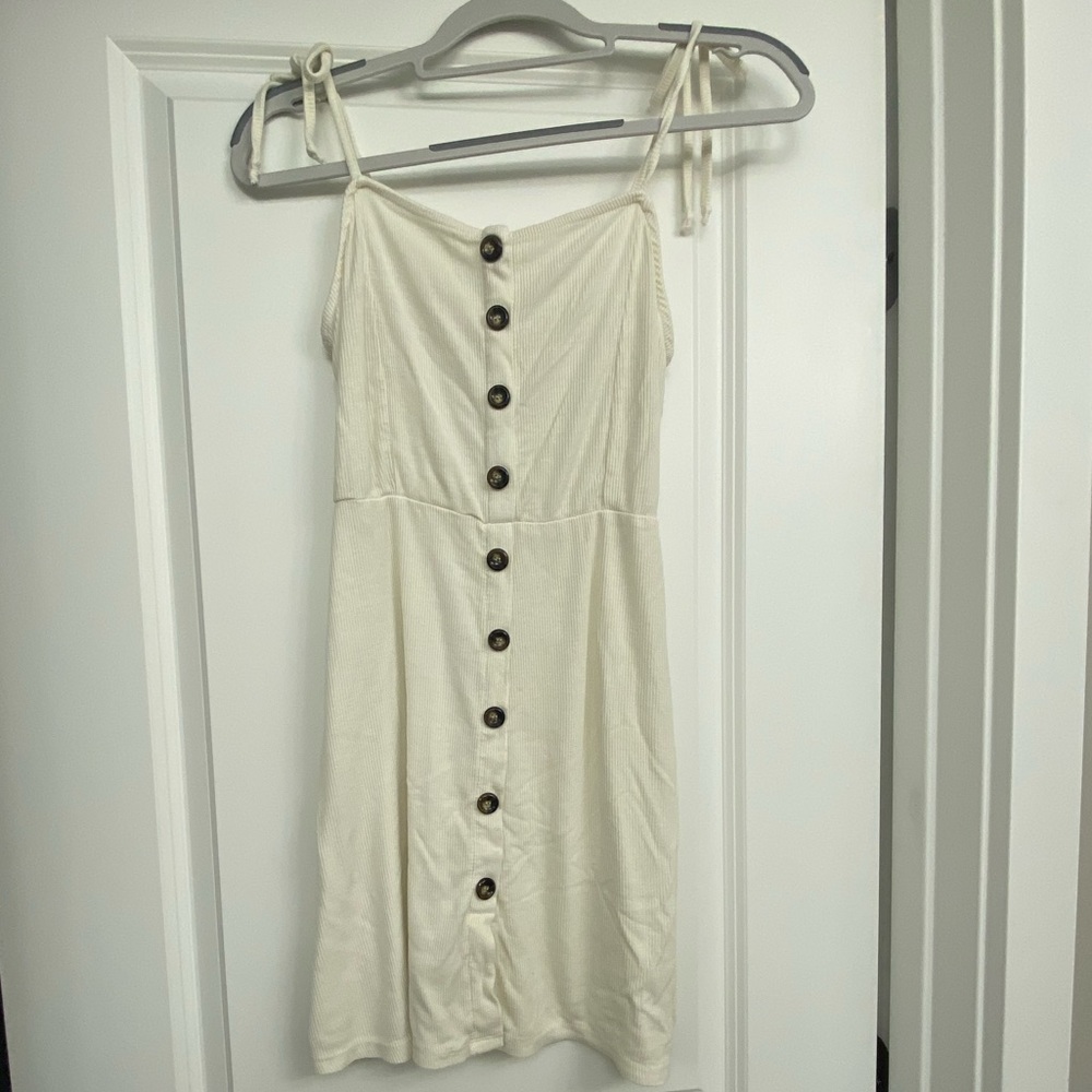 Don’t ask why white/cream dress